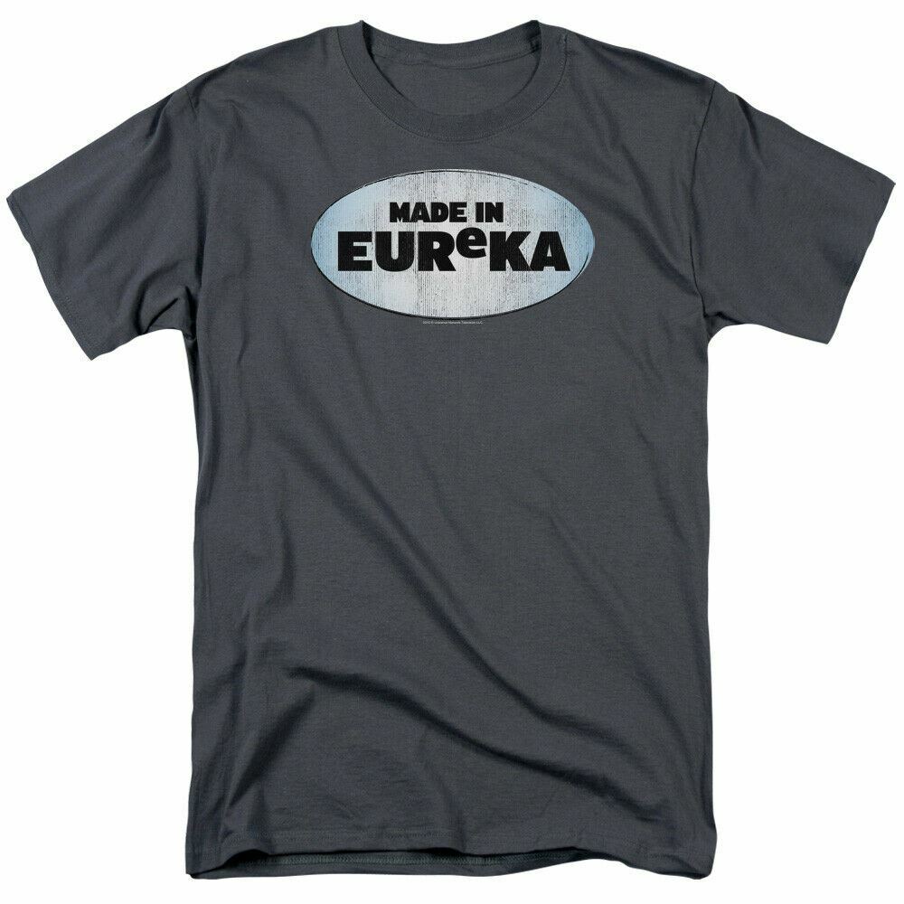 Eureka Made In Eureka T Shirt Mens License Classic Sci-Fi TV Tee Charcoal S