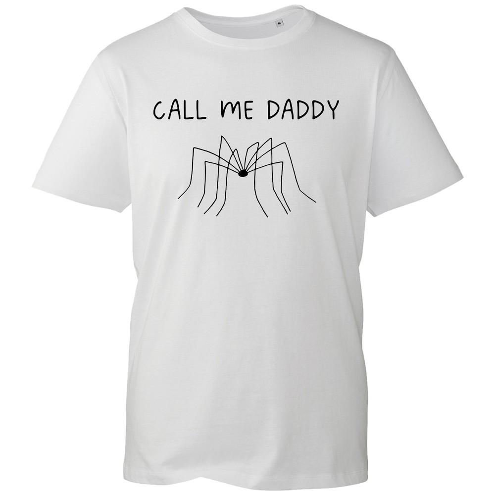 Call Me Daddy Long Legs T Shirt Unisexs Funny Spider Joke Graphic Novelty Dad Tee S