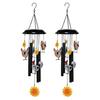 Chicken Wind Chime for Outside Rustic Metal Rooster Sunflower Wind Chime for Garden Patio Porch Lawn Yard Decor Gifts for Women Men Mother