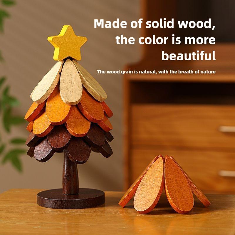 A Tree Insulation Mat Wooden Coaster