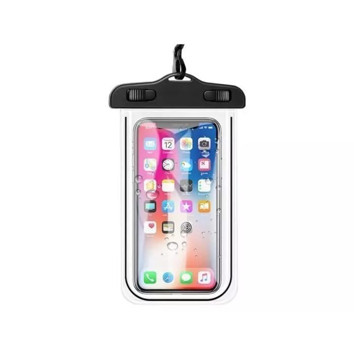 Universal Waterproof Pouch - E.F.CONNECTION - for Smartphone iPhone Xiaomi Redmi Samsung OPPO Huawei - Black