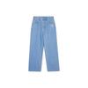 MLB New York Yankees SS24 Besticktes Logo Lockere Gerade Jeans Damen Jeans Hellblau 3FDPB0341-50BLL