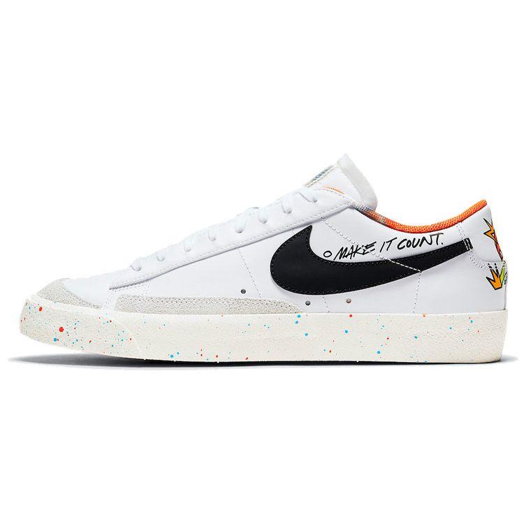

Nike Blazer Low 77 Vintage Make It Count White/Black/Sail/Turf Orange DJ4279-101 42.5