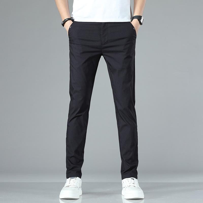 Summer Thin Pants Men's New Casual Pants Loose Straight Long Pants Men's High-end Men's Pants