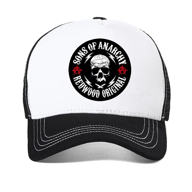 SAMCRO Baseball Cap SOA Sons of Anarchy Skull Casual Snapback Hat Fashion skull High Quality Racing Motorcycle Sport hat