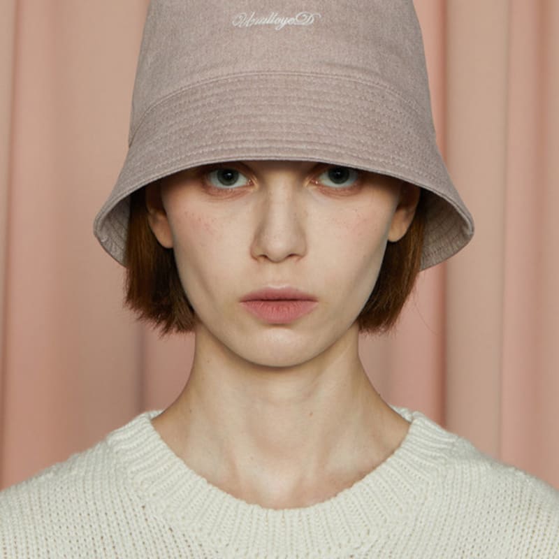 UNALLOYED LOGO BUCKET HAT / INDI PINK