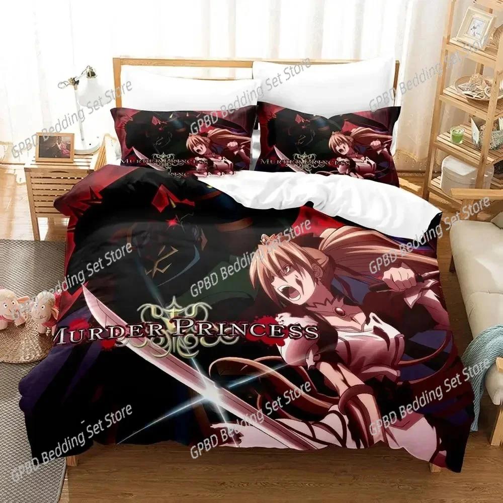 Anime Murder Princess 3D NEW Duvet Cover Pillowcase Bedding Set Adult Boy Girl Bedroom Decoration Children Single Double Large