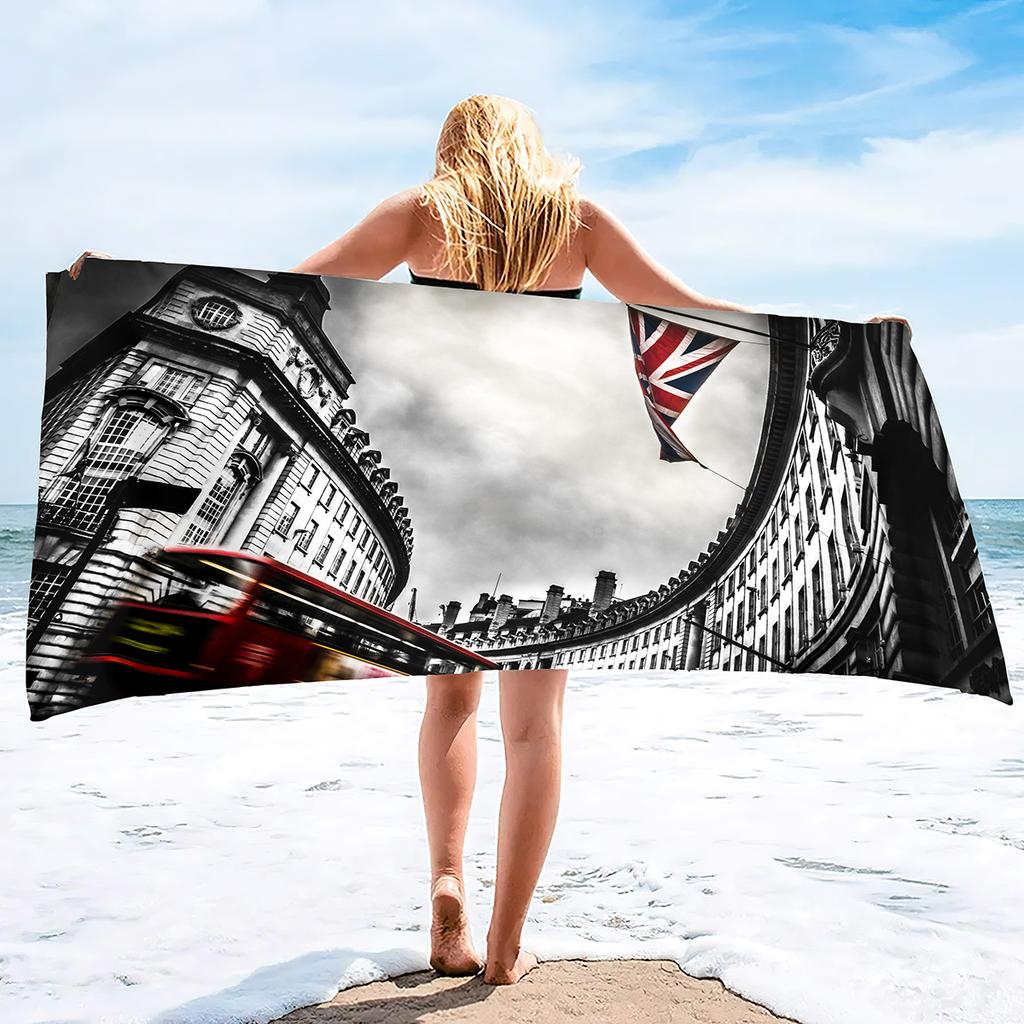 Britische Flagge Badetuch, UK Schnelltrocknend Saugfähig Übergröße Sandfrei Sandfest s Extra Groß