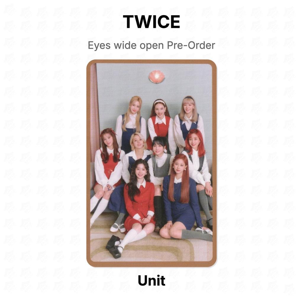 TWICE Eyes wide open Pre-Order Official Photocard