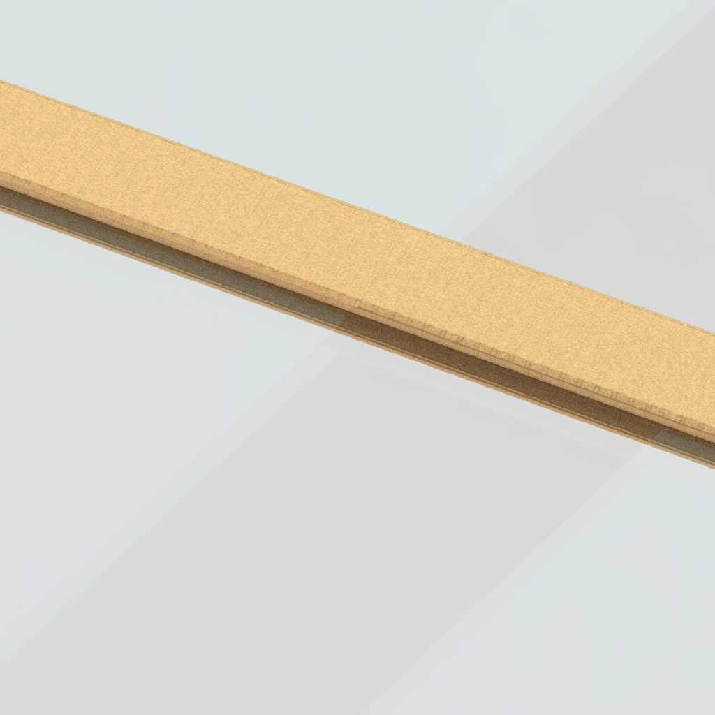 Vidaxl Sliding Door, Gold, 76X205 Cm, Transparent ESG Glass