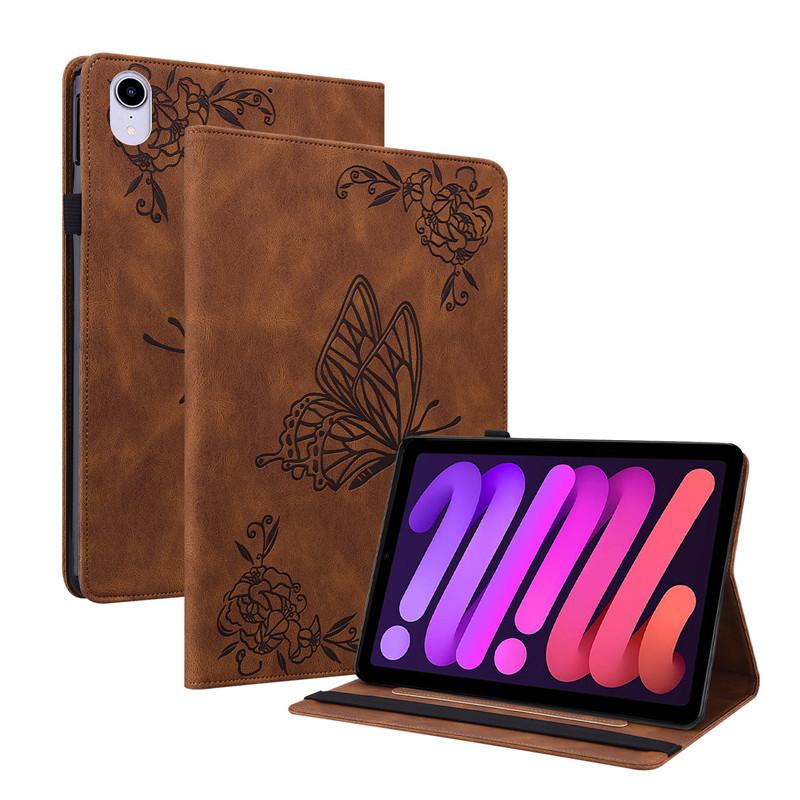 Tablet Case For Ipad Mini 6 Case 2021 Retro Embossing Pu Leather Wallet Cover For Ipad Mini 6 2021 Case Coque Funda 8.3 Inch