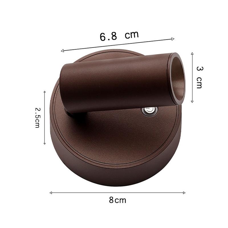 LED-Licht Magnetisch USB Wiederaufladbar Wandleuchte Strahler Kabellos Keine Verkabelung Kein Bohren Leselicht Schlafzimmer Nachttischleuchte