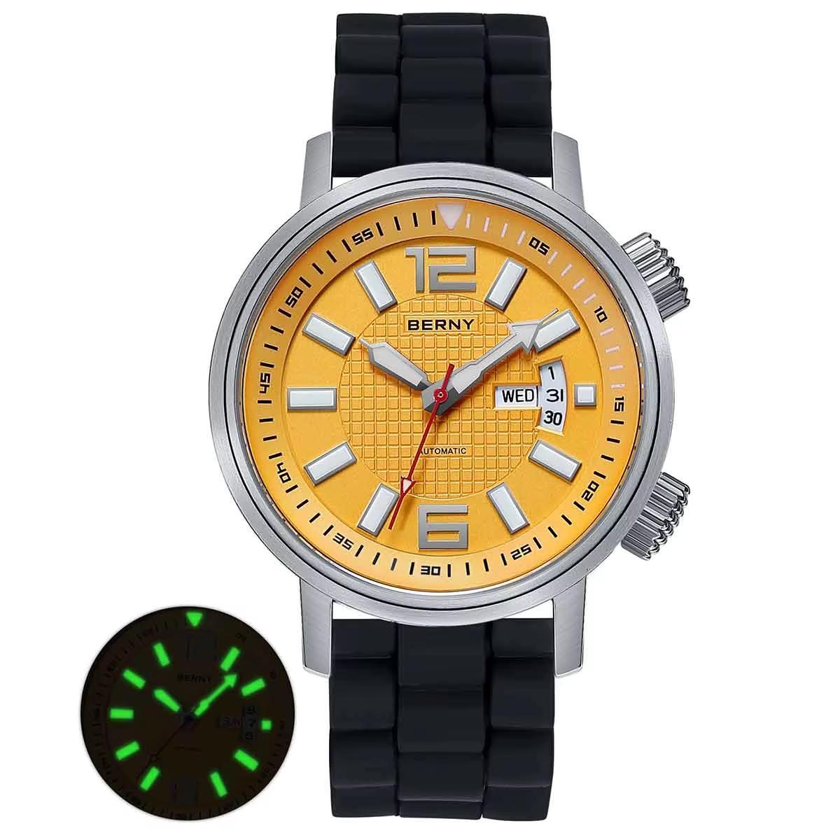BERNY 20ATM Diver Automatic Mechanical Watch