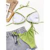 Sexy Ruffle Frill Bikini Solid Swimwear Women Swimsuit Female Bikini Set Bathing Suit Beachwear Swim Lady Bathers