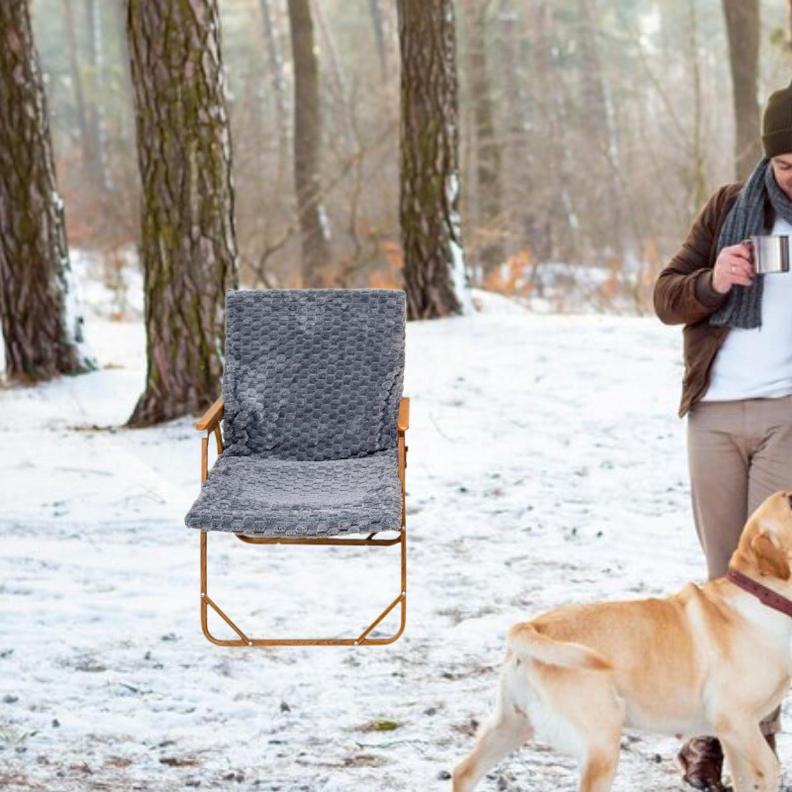 

Складной стул Подушка для пляжного сиденья Легкий, сложенный чехол для отдыха, серый
