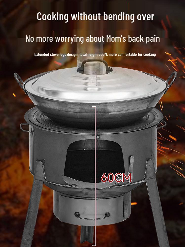 Portable Large Firewood Stove for Home and Outdoor Use