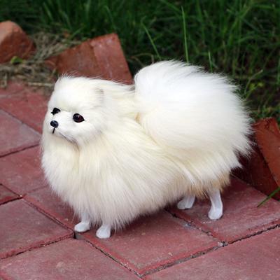Pomeranian Köpek Simülasyonu Peluş Oyuncaklar Gerçekçi Köpekler Doldurulmuş Hayvan Bebekleri Oyuncaklar Çocuklar İçin Doğum Günü Noel Hediyesi