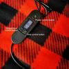 12V Electric Heated Blanket Warm Over Throw Fleece 4 Heating Levels UK