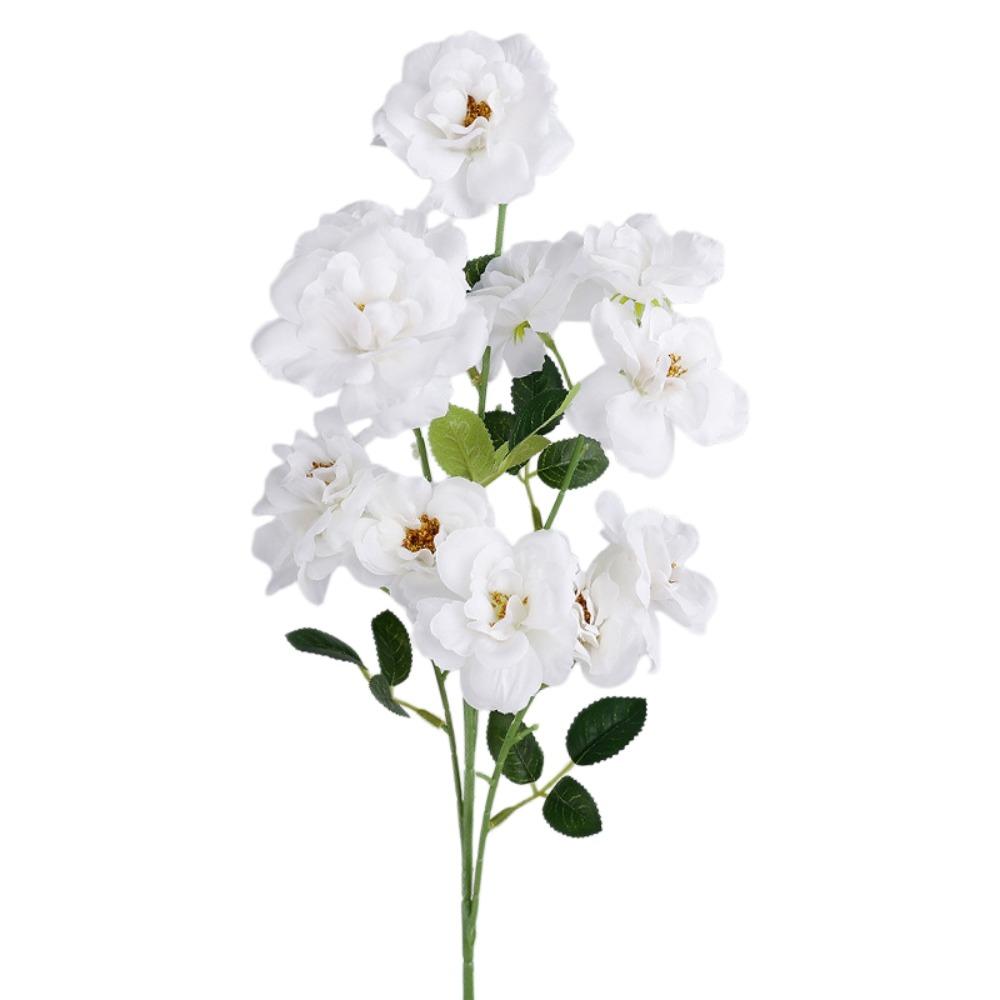 

Real Touch Simulation Big Rose Realistic Faux Rose Branch Vase Decor Fake Flower Wedding Party