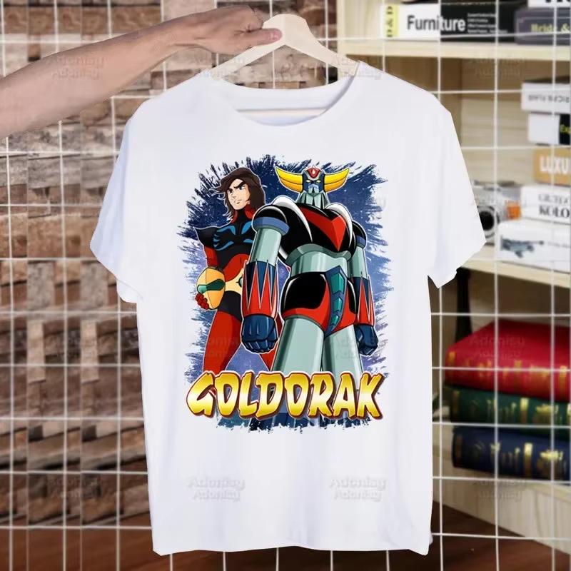 Manga Goldorak Ufo Robo Anime T-shirt Divertenti Hip Hop Estive Donna Uomo Mazinger Grendizer T-shirt Ulzzang Harajuku T-shirt Camicia