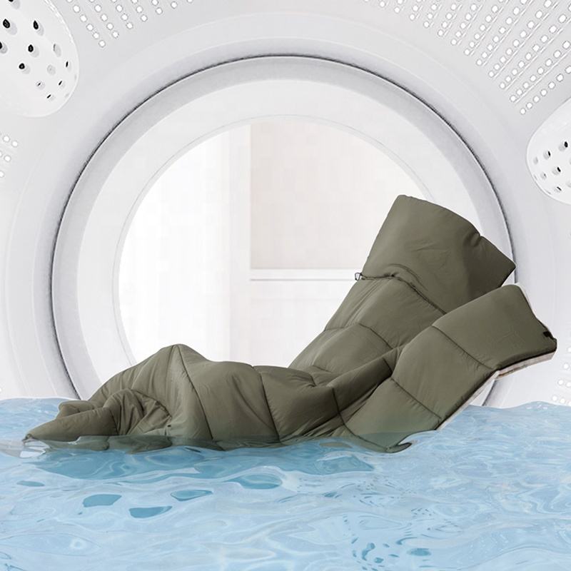 Customer Outdoor Camping LD150 LD250 Patchwork Envelope Sleeping Bag with Removable Hood
