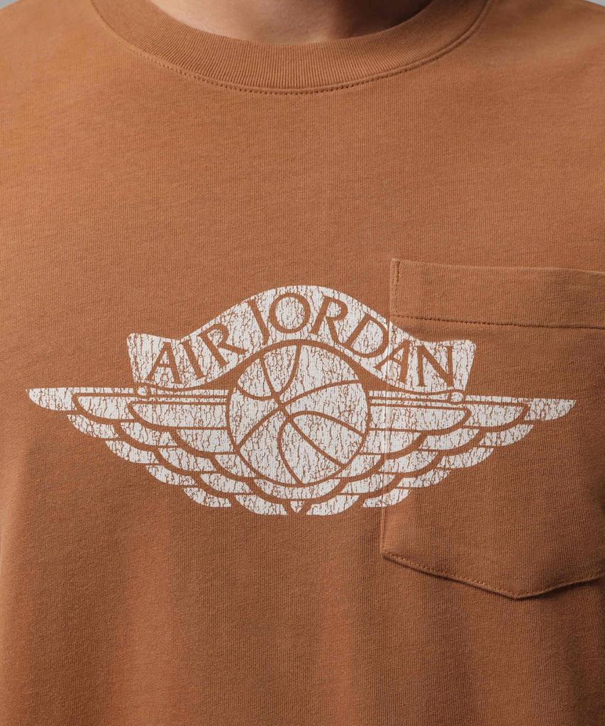 Nike Jordan Flight Essentials Pocket T-Shirt M - Light British Tan: Shadow Heather / Io2084-281
