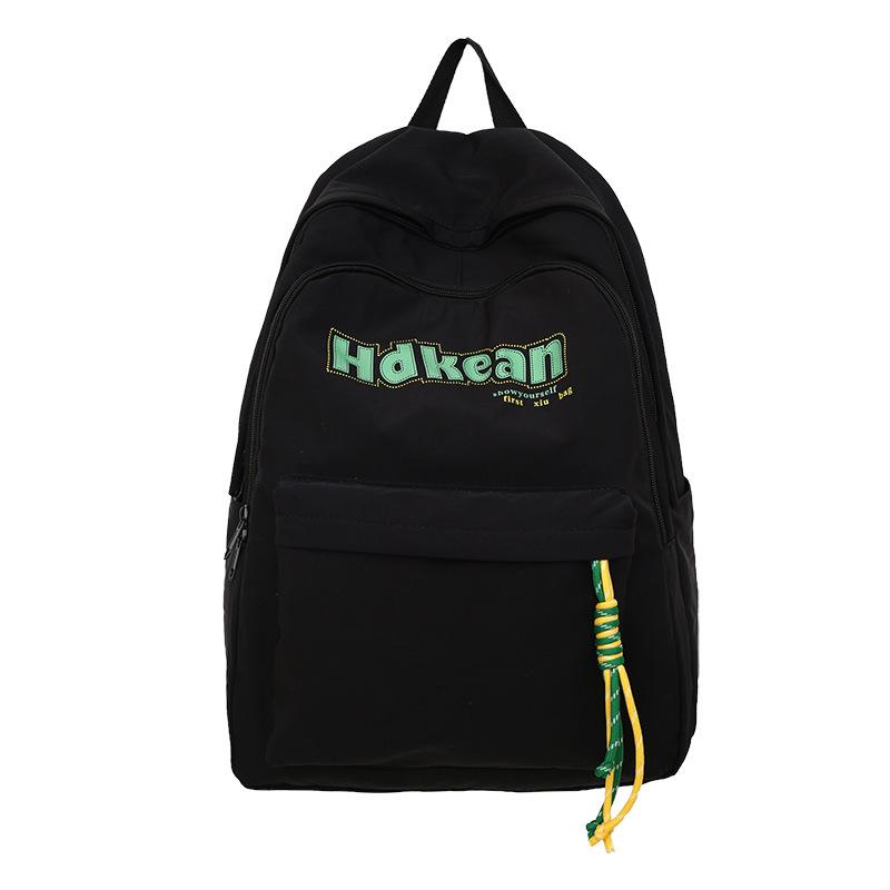 Autumn and Winter New High-Value Fresh Style Letter Backpack for Female Primary and Secondary School Students Casual Double Shoulder Bag
