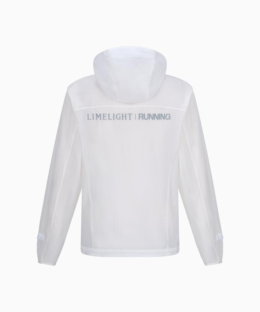 Limelight Apparel Athlete Ripstop Running Windbreaker (White/Grey)