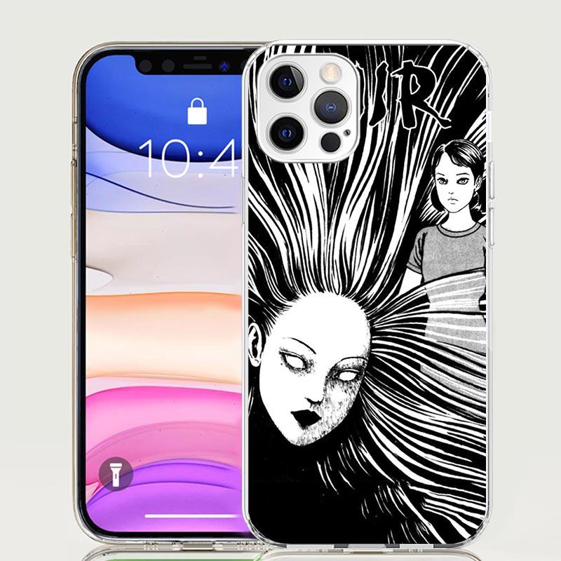 Japanese Horror Comic Anime Phone Case For iPhone 17 Air 16 15 Plus 11 14 Pro Max 13 Mini 12 7 8 + SE Pattern Art Customized Cov