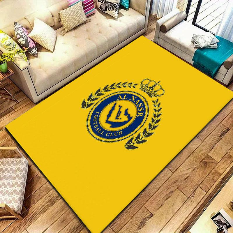 Al-Nassr FC Carpet Rug for Living Room Bedroom Home Sofa Decoration,Kids play Non-slip Floor Mat