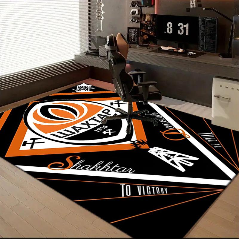 Shakhtar Donetsk Crest Design Rug Office Floor Mat - Machine Washable for Bedroom, Bedroom, Livingroom, Room Decor Fan Gifts Christmas