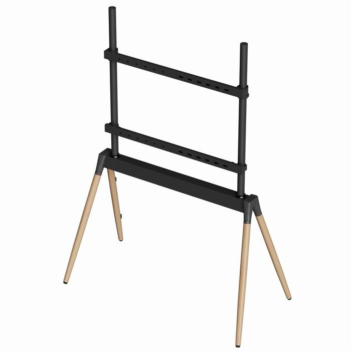 Support De Sol - GEMBIRD - GMB-Audio - Noir/Bois - Hauteur Ajustable - 55'' À 86''