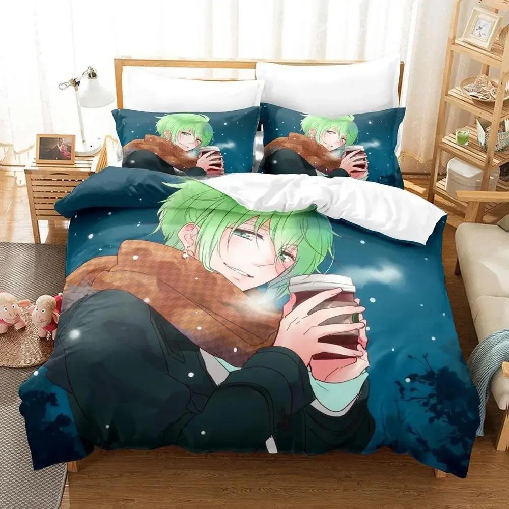 Comfortable Cartoon Pattern Duvet Cover Set With Duvet Cover And Pillowcases King Queen Twin Sizes For Adults And Kids