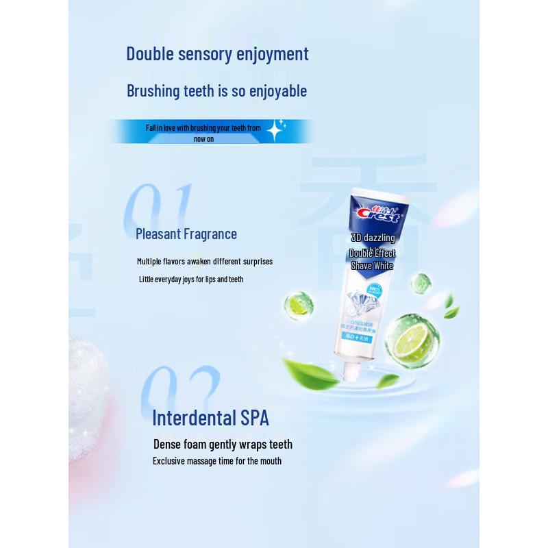 Crest 3D White Dual Effect Whitening Toothpaste