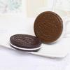 Chocolate Cookies Folding Makeup Mirror Women's Portable Bag Portable Makeup Mirror Creative Mirror Comb Set