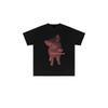 Zazomde Fashion Funny Print Tshirt Aesthetic Pink Pig Pattern Letter Slogan Short Sleeve Shirts Oversized Hip Hop Street Tees