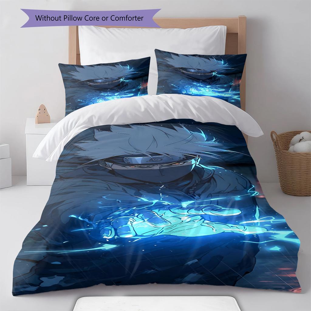Cartoon Pattern Bedding Quilt Set Quilt Cover Pillowcase Home Decoration Birthday Gift (1 * Duvet Cover + 2 * Pillowcase, Without Core)