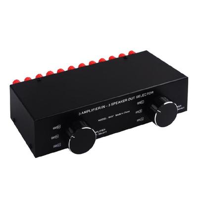 Easy  Signal Switching Converters 3 Amplifiers In 3 Speaker Out Selector