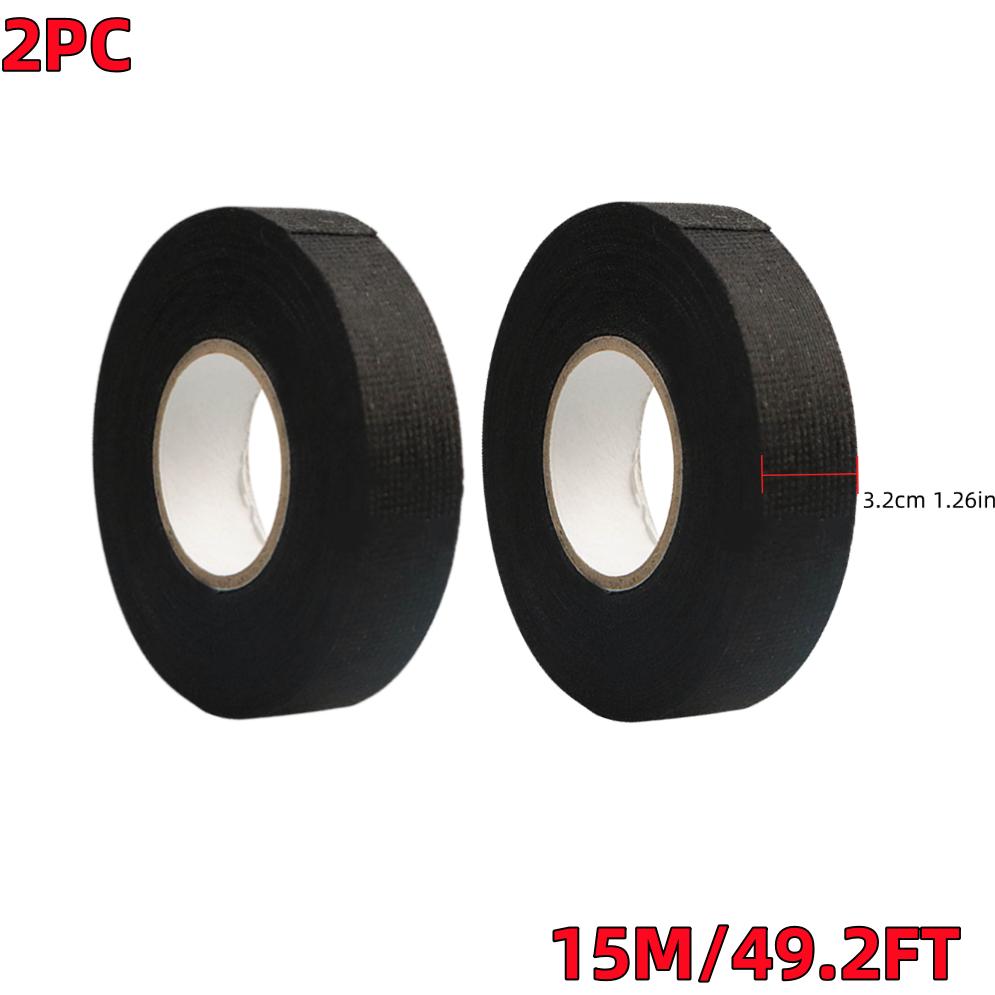 Automobilová tkanina Páska svazku vodičů Tepelná odolnost Vodotěsná Izolační Elektrická páska Černá Samolepicí textilní páska