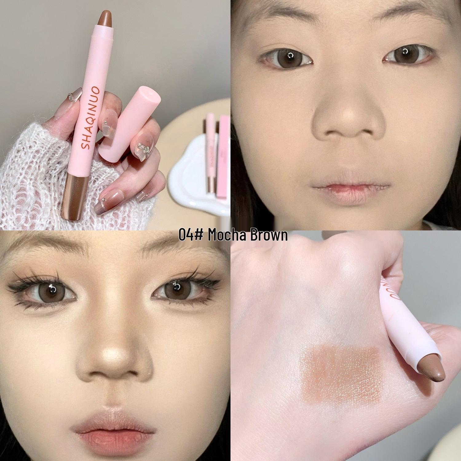 

SHAQINUO Sweetheart Luminous Contour Stick - Long-Lasting Sculpting and Concealing Tool.
