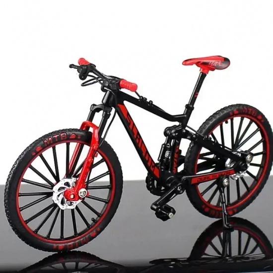 1:10 Mini Modelli di Mountain Bike in Lega Metallo Pressofuso Biciclette da Dita da Corsa Piegabili Ornamenti da Ciclismo Collezione Giocattoli per Bambini Adulti