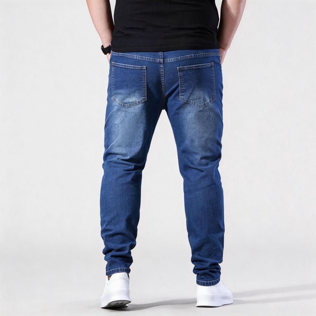 Jeans für Übergrößen: Schmal geschnitten, Skinny-Bein, Trendige Marke, Vielseitig, Stretch, Minimalistische Freizeithose