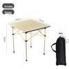 Portable Outdoor Aluminum Folding Table and Chair Set for Camping and Picnics