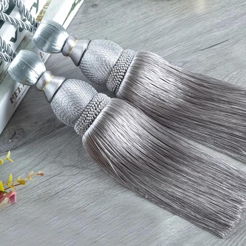 

European curtains, tied ropes, ties, hanging balls, hooks, tassels, minimalist modern ornaments Universal code