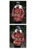 A1 Hanfu Team Uniform: Warm Couple's Lambswool Coat with Detachable Hood, Chinese Style, Cold-Protection, Big Flower Design.