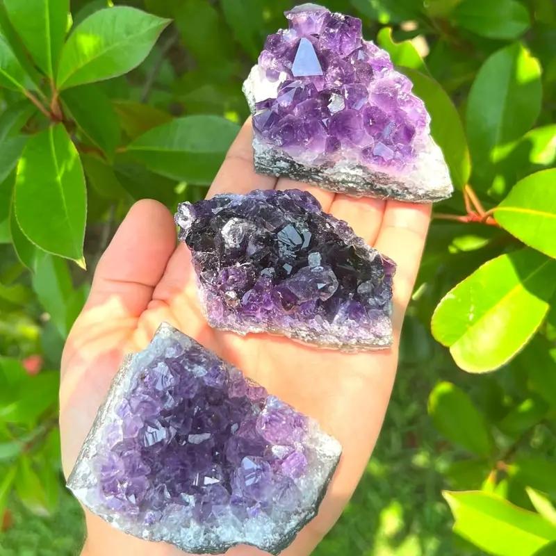 Amethyst Crystals Geode Quartz Clusters Natural Stones, DIY Jewelry Home Decor, Perfect Gift