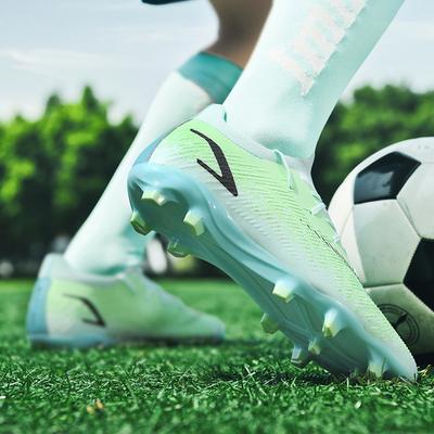 New Breathable Football Shoes, Male and Female Youth Students, Long Nails, Long Nails, Outdoor High-top Football Shoes