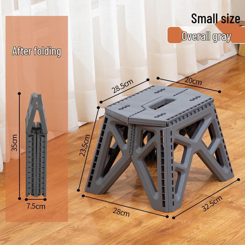 Portable Outdoor Folding Plastic Stool for Camping and Picnic