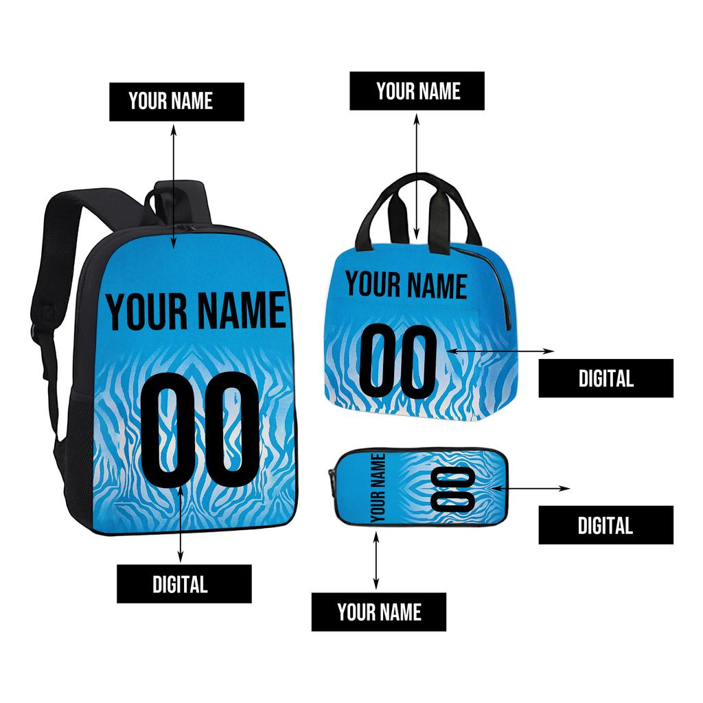 DIY Large Capacity Backpack Lunch Bag Pencil Case for School and Travel