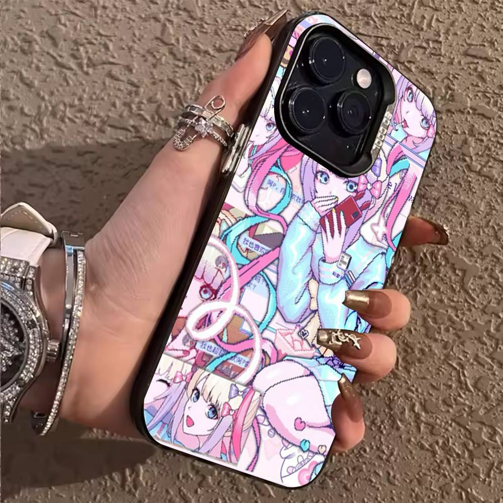 Чехол для телефона N-NEEDY GIRL O-OVERDOSE Для iPhone 17,16,15,14,13,12,11,Pro,X,XS,Max,Plus Мягкий Черный Чехол iPhone14